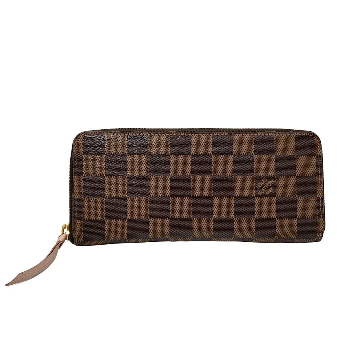 ルイヴィトン ポルトフォイユ クレマンス ダミエエベヌ ローズバレリーヌ 長財布 LOUIS VUITTON(ルイヴィトン) 長財布 ダミエ ポルトフォイユクレマンス