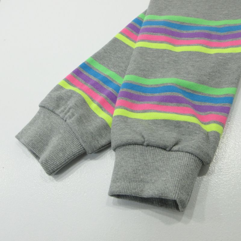 リンカブル カラフルボーダートップス(グレー) OTONA ほっこり 大人