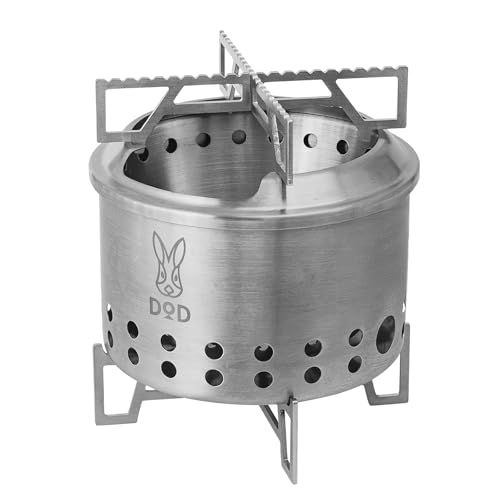 DOD ディーオーディー シェラもえファイヤー 焚き火台 バーベキューコンロ ソロ 卓上グリル シェラカップ 収納バッグ付き Q 1-131-SL f 92961 ad