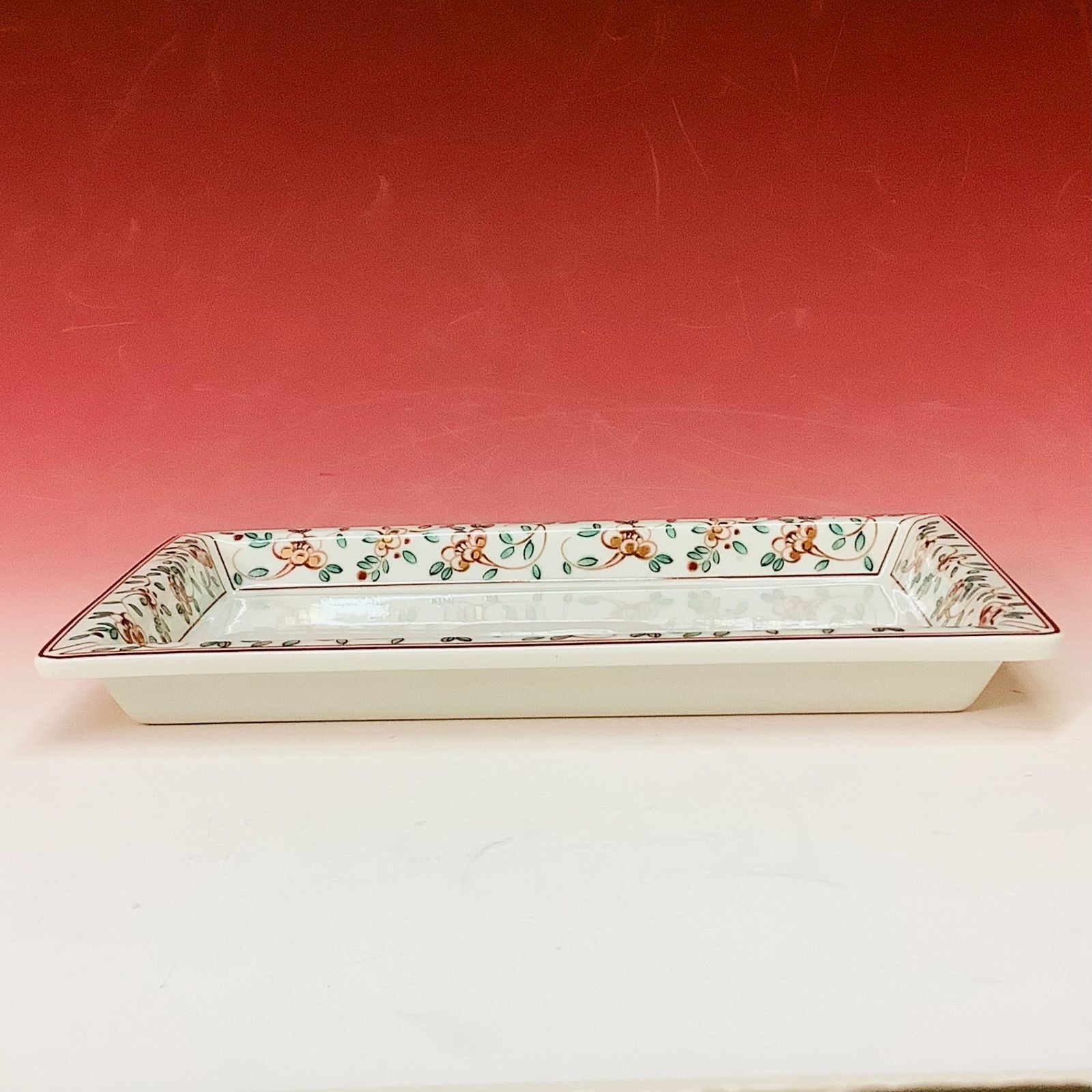 希少廃盤 たち吉 赤絵皿 5枚セット ほぼ未使用 希少廃盤 たち吉 赤絵皿