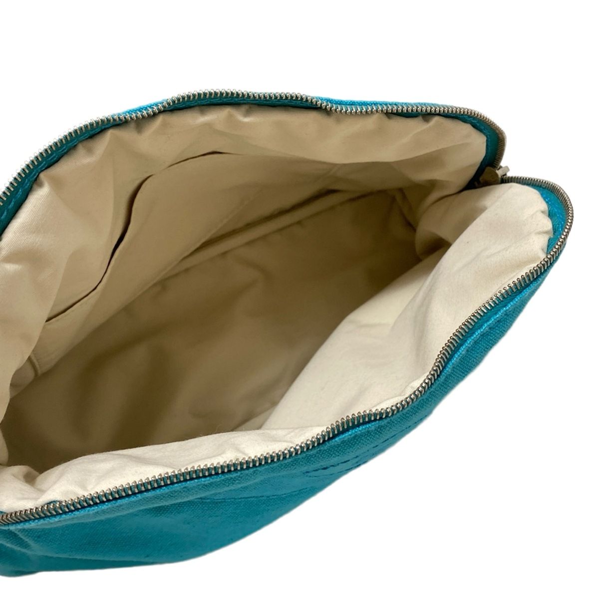 HERMES(エルメス) ポーチ ボリードポーチ25 ライトブルー レザー