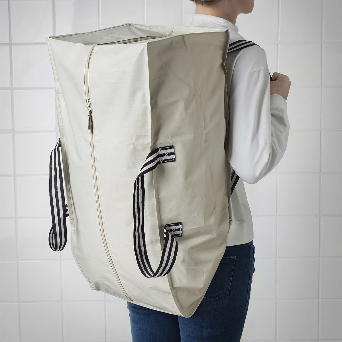 KHOKI IKEAバッグ　SILLAGE 楽天市場】IKEA トロリー用バッグ 大容量 GORSNYGG ヨールスニグ 76L