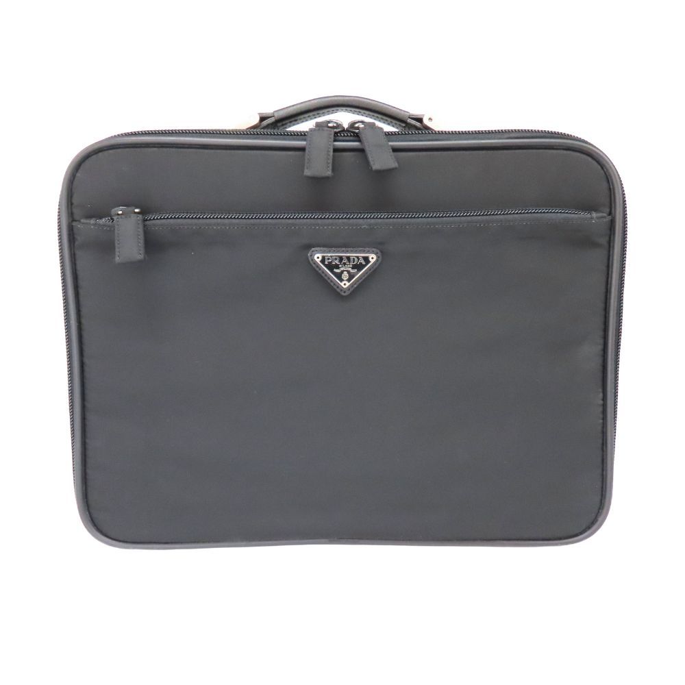 中古】PRADA プラダ ブリーフケース ネロ V147S ビジネスバッグ 大容量