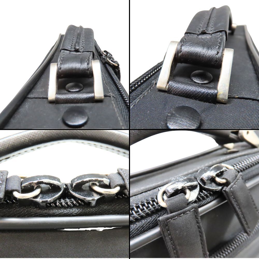 中古】PRADA プラダ ブリーフケース ネロ V147S ビジネスバッグ 大容量