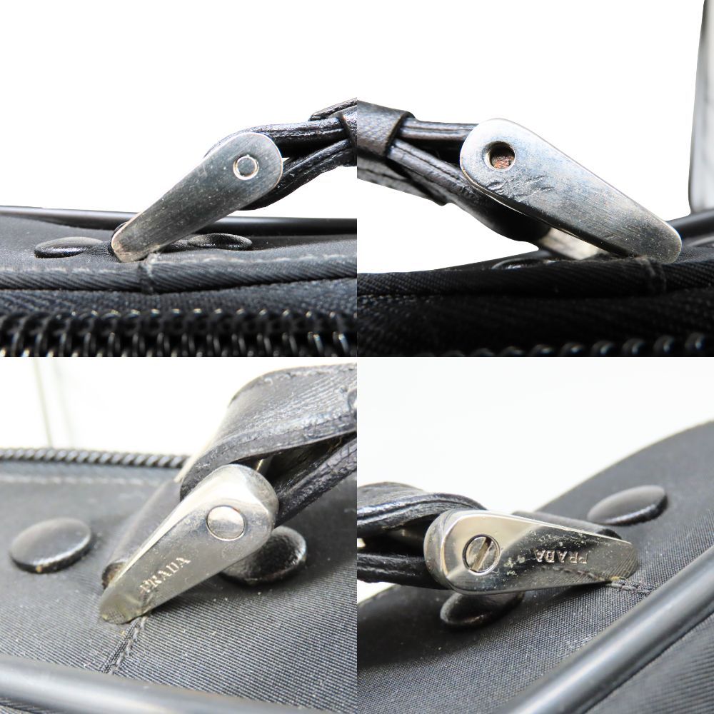 中古】PRADA プラダ ブリーフケース ネロ V147S ビジネスバッグ 大容量