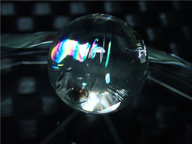 AAA級☆天然レインボー水晶丸玉七星陣YT/1124/59D - メルカリ