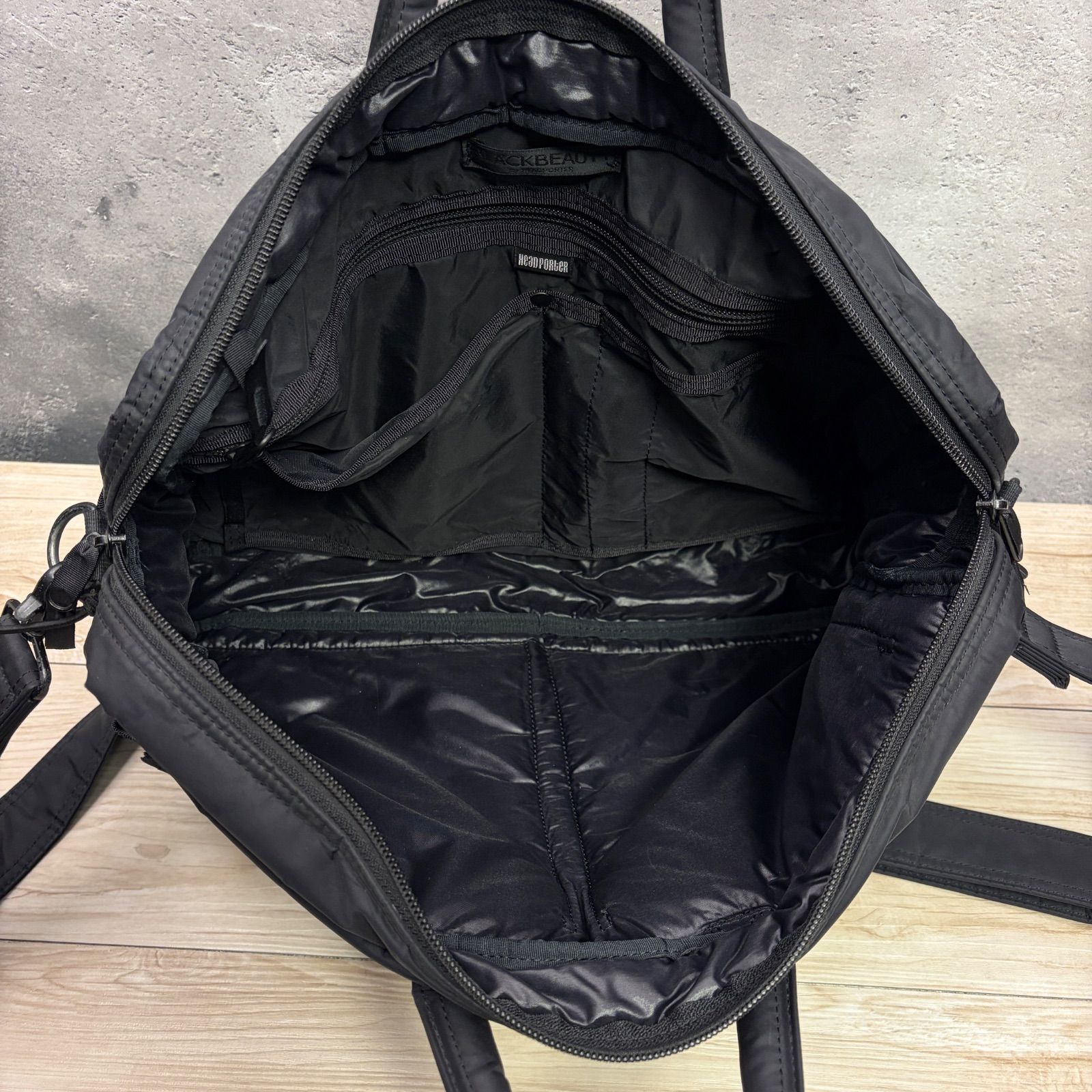HEAD PORTER ブラックビューティー 2WAY ブリーフケース ショルダー付