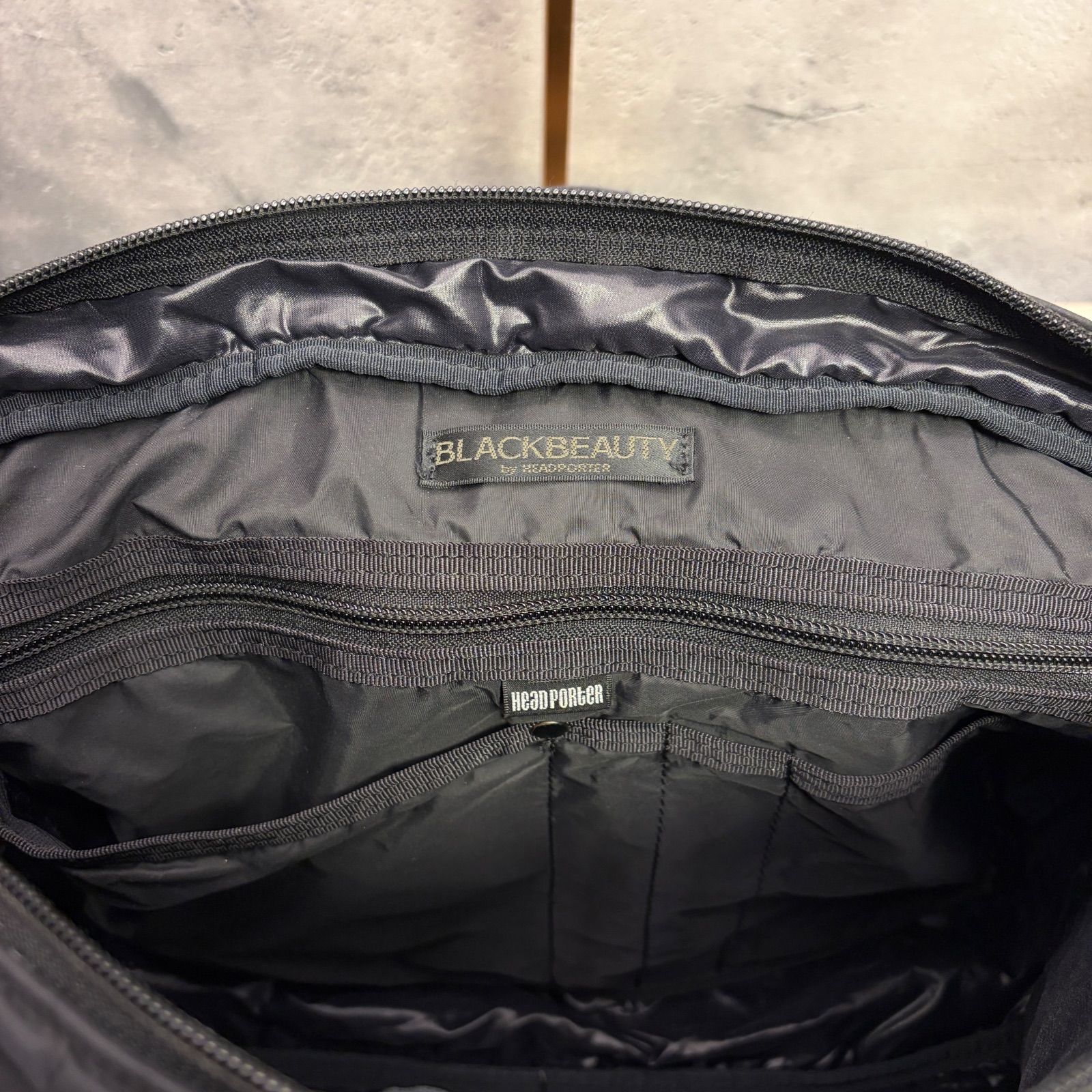 HEAD PORTER ブラックビューティー 2WAY ブリーフケース ショルダー付