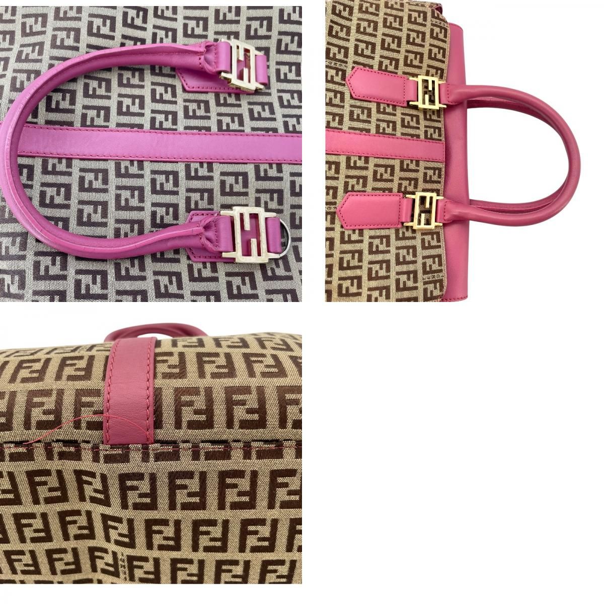 フェンディ FENDI ズッキーノ柄 2WAYショルダーバッグ 8BN228 ピンク