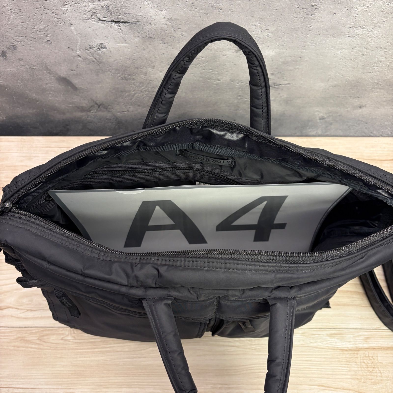 HEAD PORTER ブラックビューティー 2WAY ブリーフケース ショルダー付