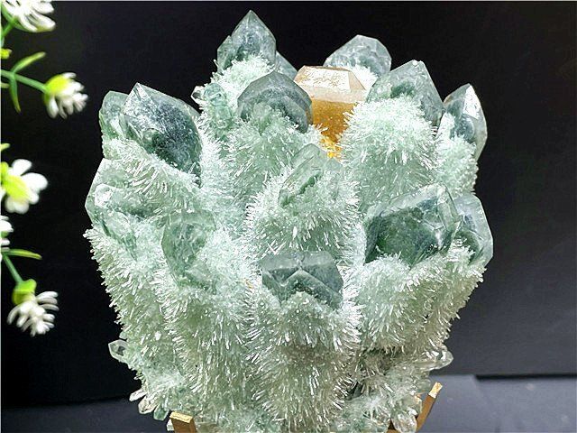 水晶クラスター 超綺麗ガーデンクォーツ入り水晶クラスターB87P6/146P23D - メルカリ