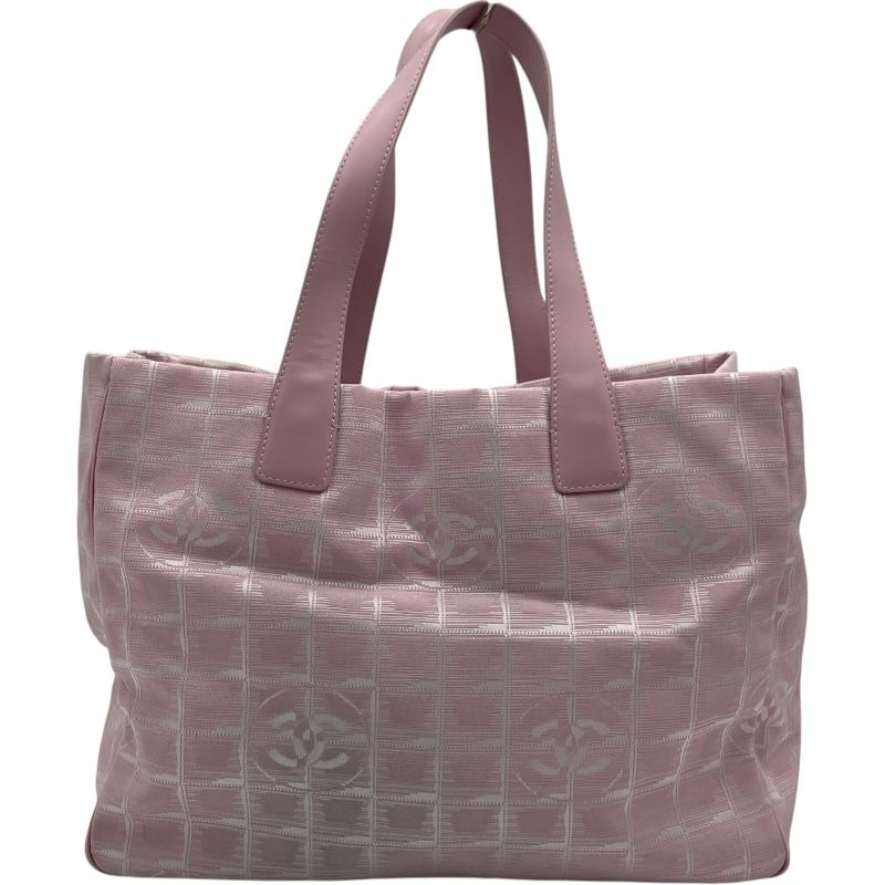 シャネル CHANEL ニュートラベルライントートMM A15991 8番台 ピンク