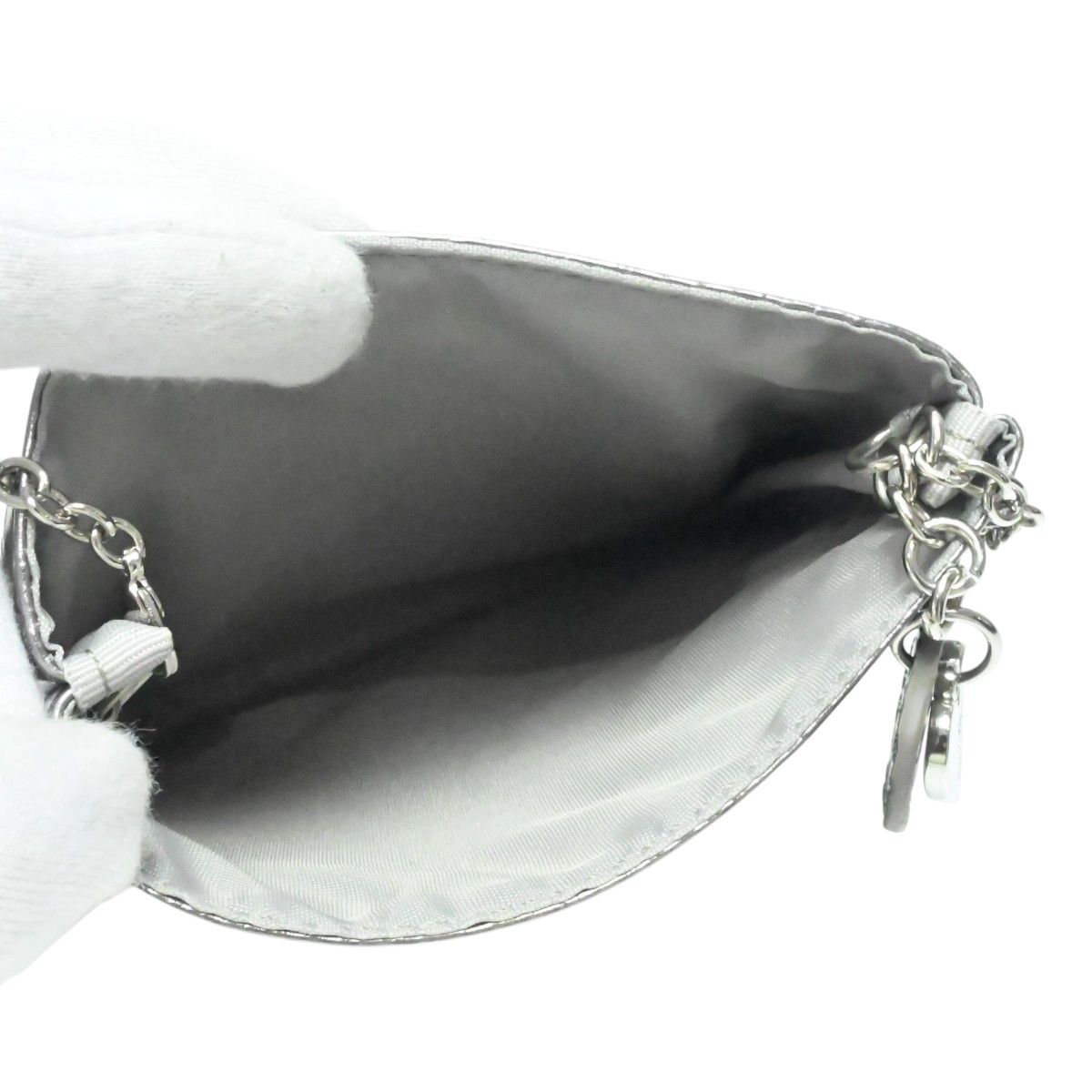 YVESSAINTLAURENT イヴサンローラン YSLロゴ総柄 ポーチ付き ミラー