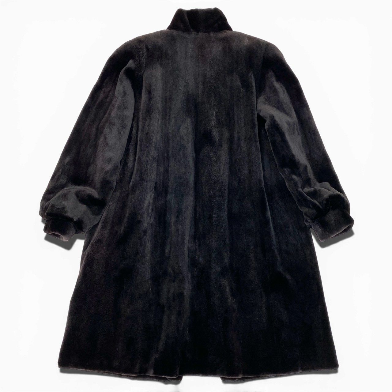 25a22 SAGA MINK 銀サガ シェアードミンク ロングコート レディース