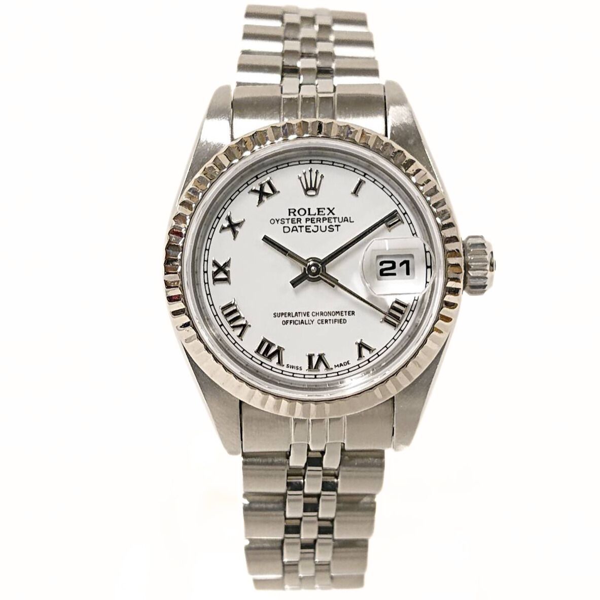ロレックス　オリジナル　レディース　17mm ロレックス レディ デイトジャスト ウォッチ：オイスタースチール