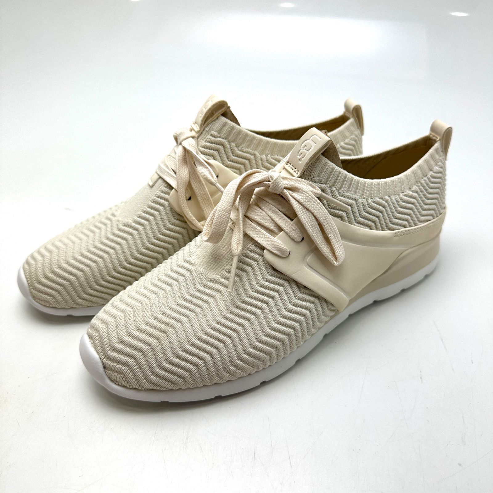 【楠本質店/元住吉】UGG アグ スニーカー W WILLOWS サイズ:25cm クリーム系 1099837-JSM-08 レディース