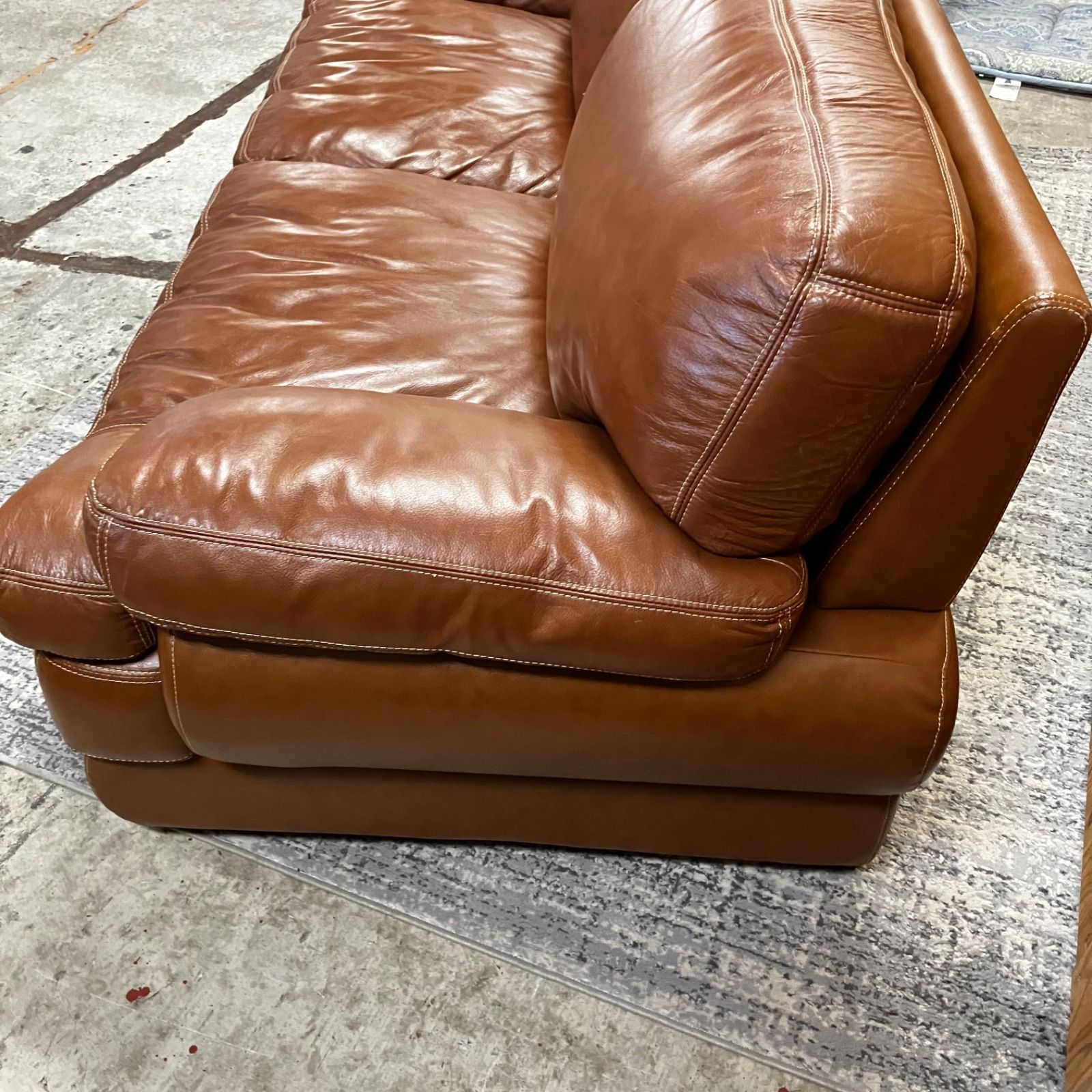  M げ交渉 NITORI ニトリ 3Pソファ ヴィンテージ調 ブラウン 直接引き取り 横浜市保土ヶ谷区 連結ソファ 2人掛け 3人掛けソファ ソファ ソファベッド