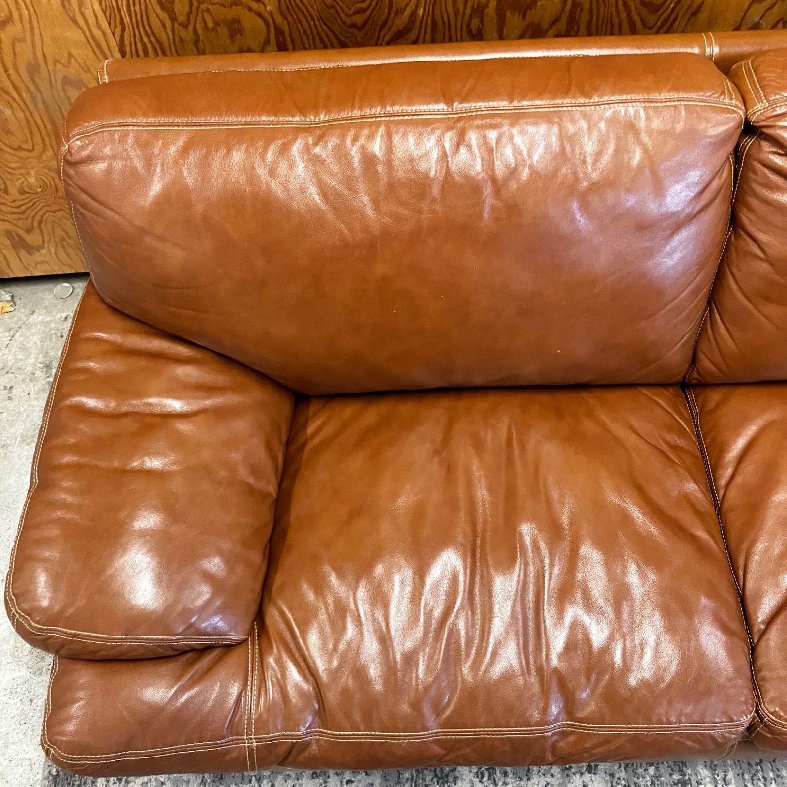 値下げ ニトリ nitori ブラウン ソファ おまけ付き M【値下げ交渉可能】NITORI ニトリ 3Pソファ ヴィンテージ調 ブラウン