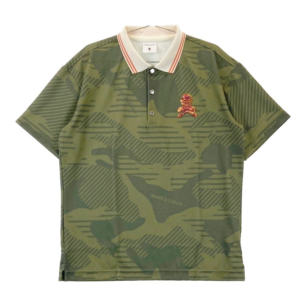 MARK & LONA ゴルフ　ポロシャツ　迷彩柄　L サイズ：48 MARK&LONA マークアンドロナ 2024年モデル ; 半袖