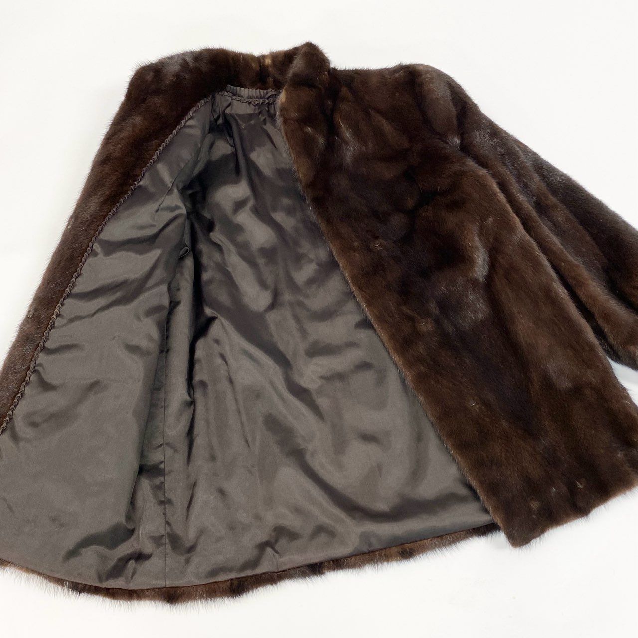 20a22【美品】 デミバフミンク ミンクコート ロングコート レディース