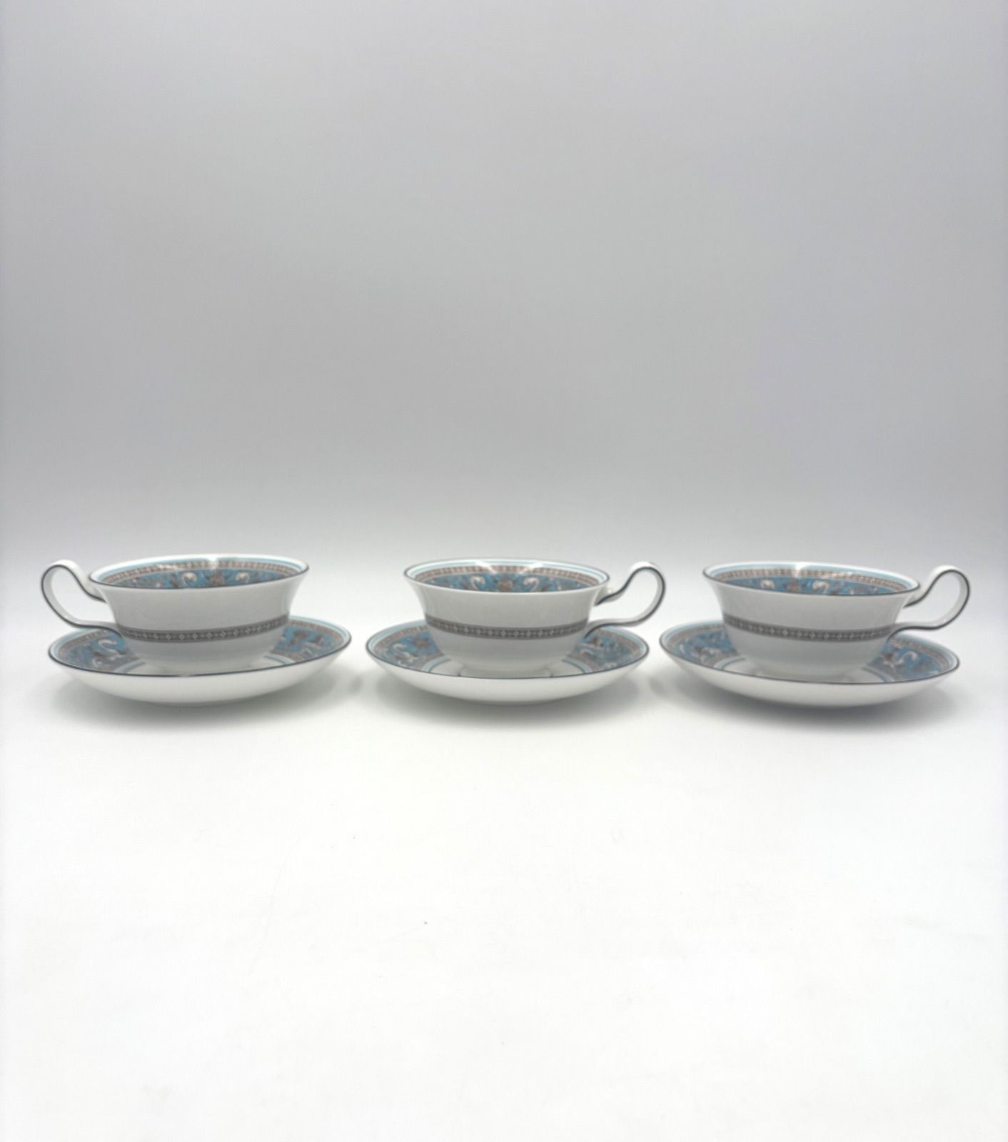 ウェッジウッド フロレンティーン ターコイズ ティーカップ＆ソーサー 6客セット