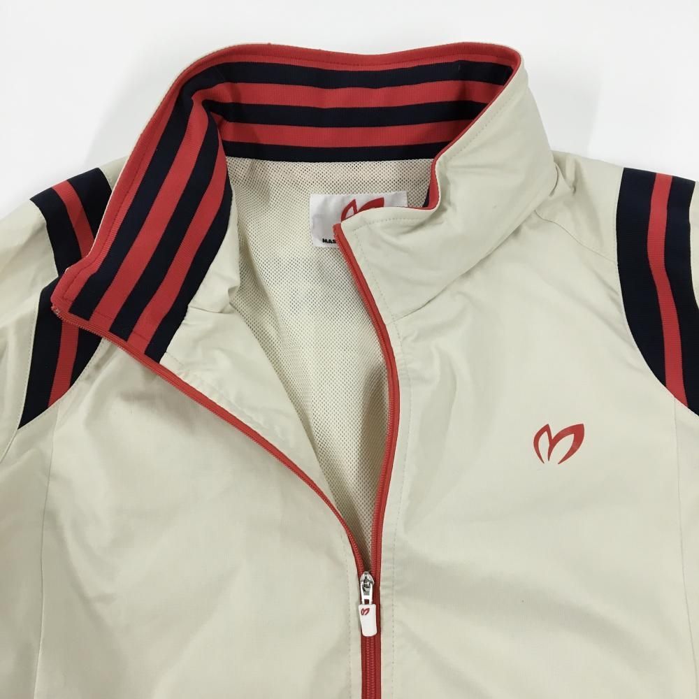 美品】マスターバニー フード付ジャケット ライトベージュ×レッド