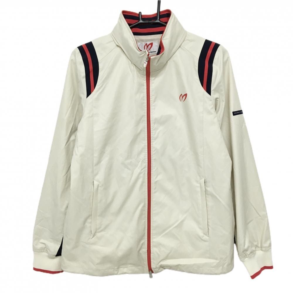 美品】マスターバニー フード付ジャケット ライトベージュ×レッド