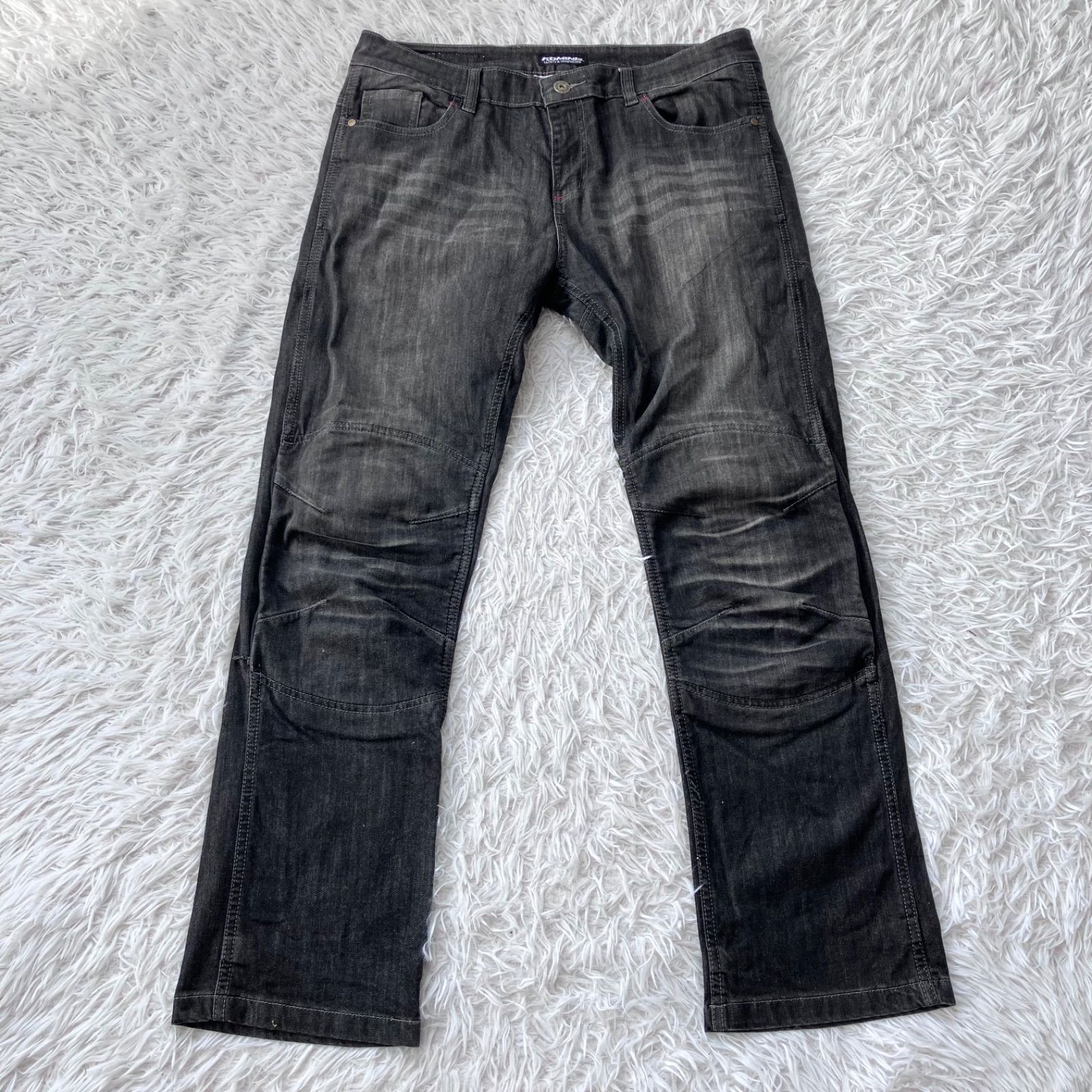美品 KOMINE 07-926 プロテクトウインドプルーフウォームジーンズ