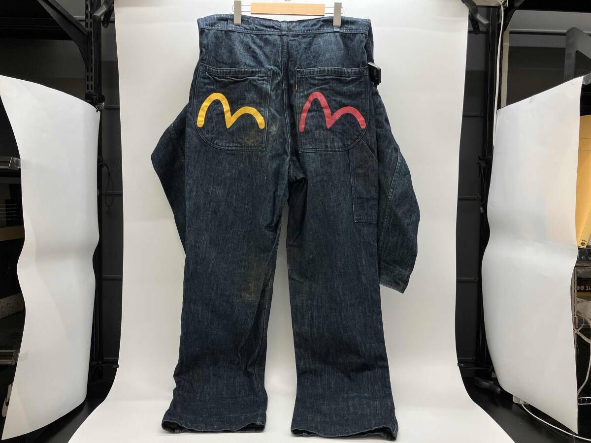 通年 EVISU 新恵美寿神頭 Lot 1010 つなぎ オーバーオール