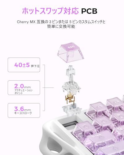 テンキーレス ホットスワップ対応