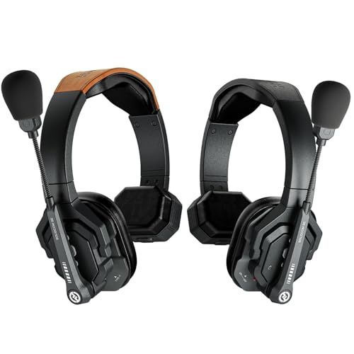 Hollyland Solidcom SE-2 S 2.4 G ワイヤレスインカムヘッドセット 2台セット 全二重無線インターホンシステム 2人用 ENCノイズ キャンセリング 3.5 mmイヤホン使用 水や風に強い耐性 350ｍ伝送距 d 89 29 c 8