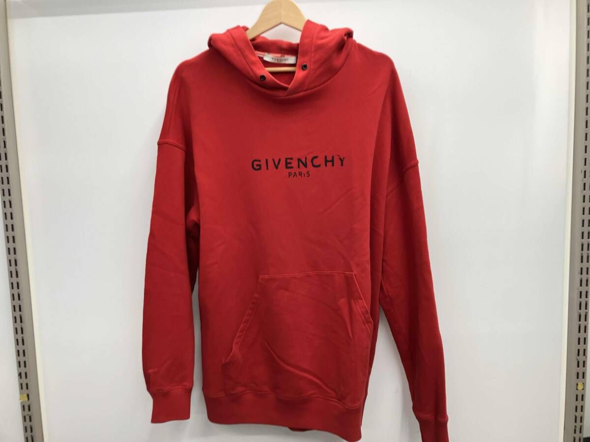 GIVENCHY ジバンシィ パーカー レッド BM700R30AF Lサイズ インポート 