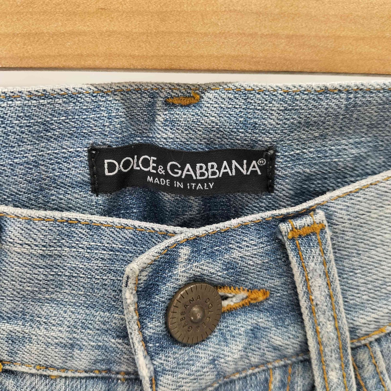 ドルチェアンドガッバーナ DOLCE&GABBANA ダメージ加工 ストレート
