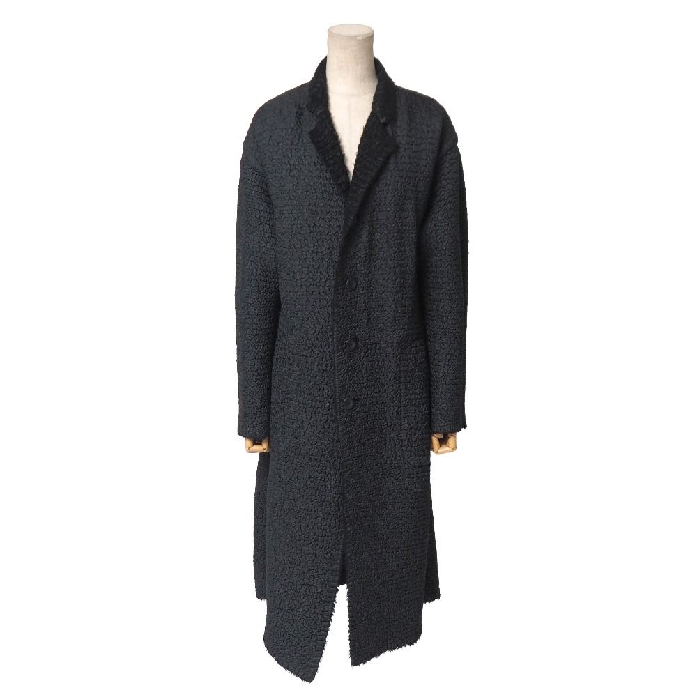 新品　イッセイミヤケ　黒　コート　サイズ２ ISSEY MIYAKE イッセイミヤケ コート サイズ2 プリーツ リバーシブル
