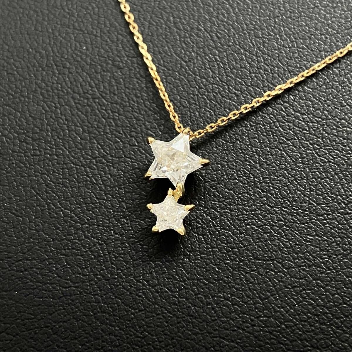 スタージュエリー　星型　ネックレス　K18 ゴールド STAR JEWELRY スタージュエリー 星 モチーフ デザイン ネックレス K18