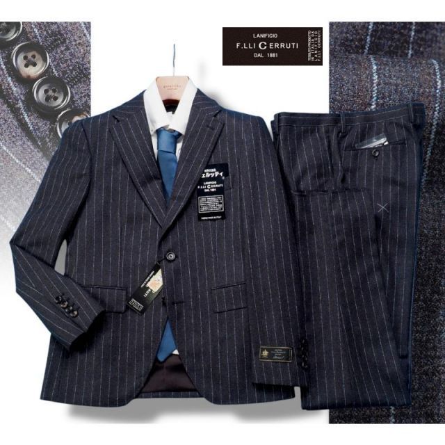 新品10.8万円 大手百貨店扱い 秋冬『CERRUTI チェルッティ 伊製生地