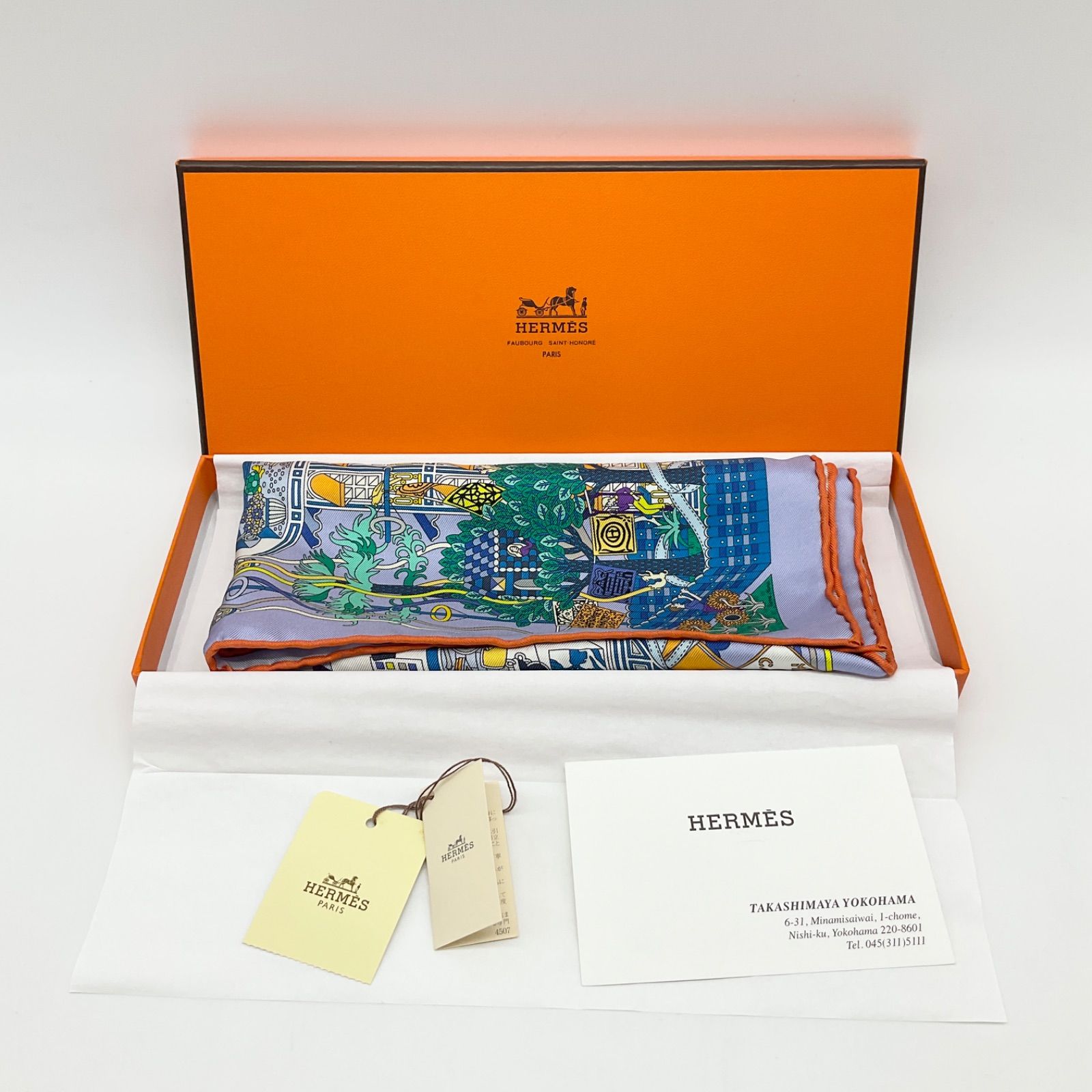 HERMES エルメス カレ45 プチカレ スカーフ MAISON DE CARRES メゾン