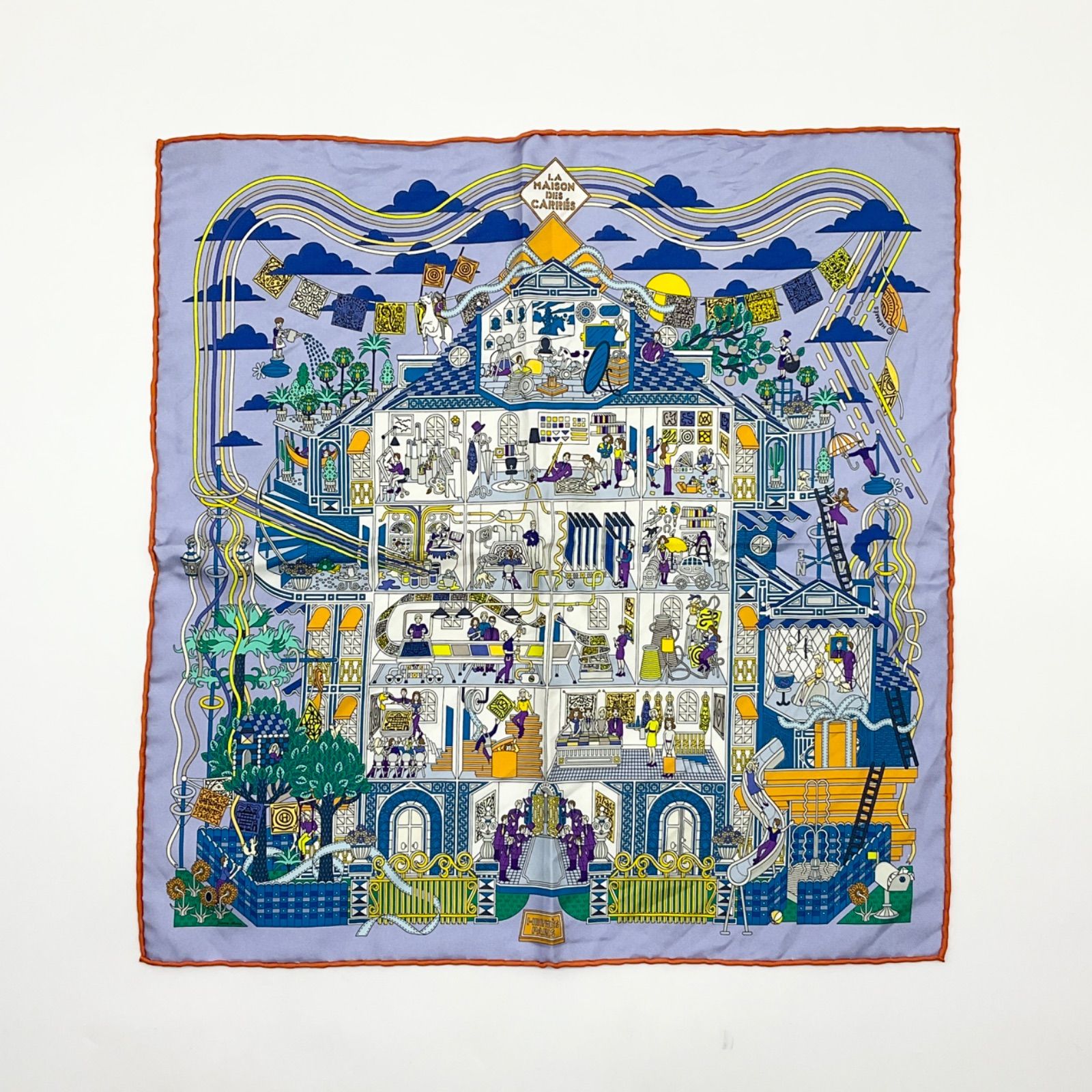 HERMES エルメス カレ45 プチカレ スカーフ MAISON DE CARRES メゾン