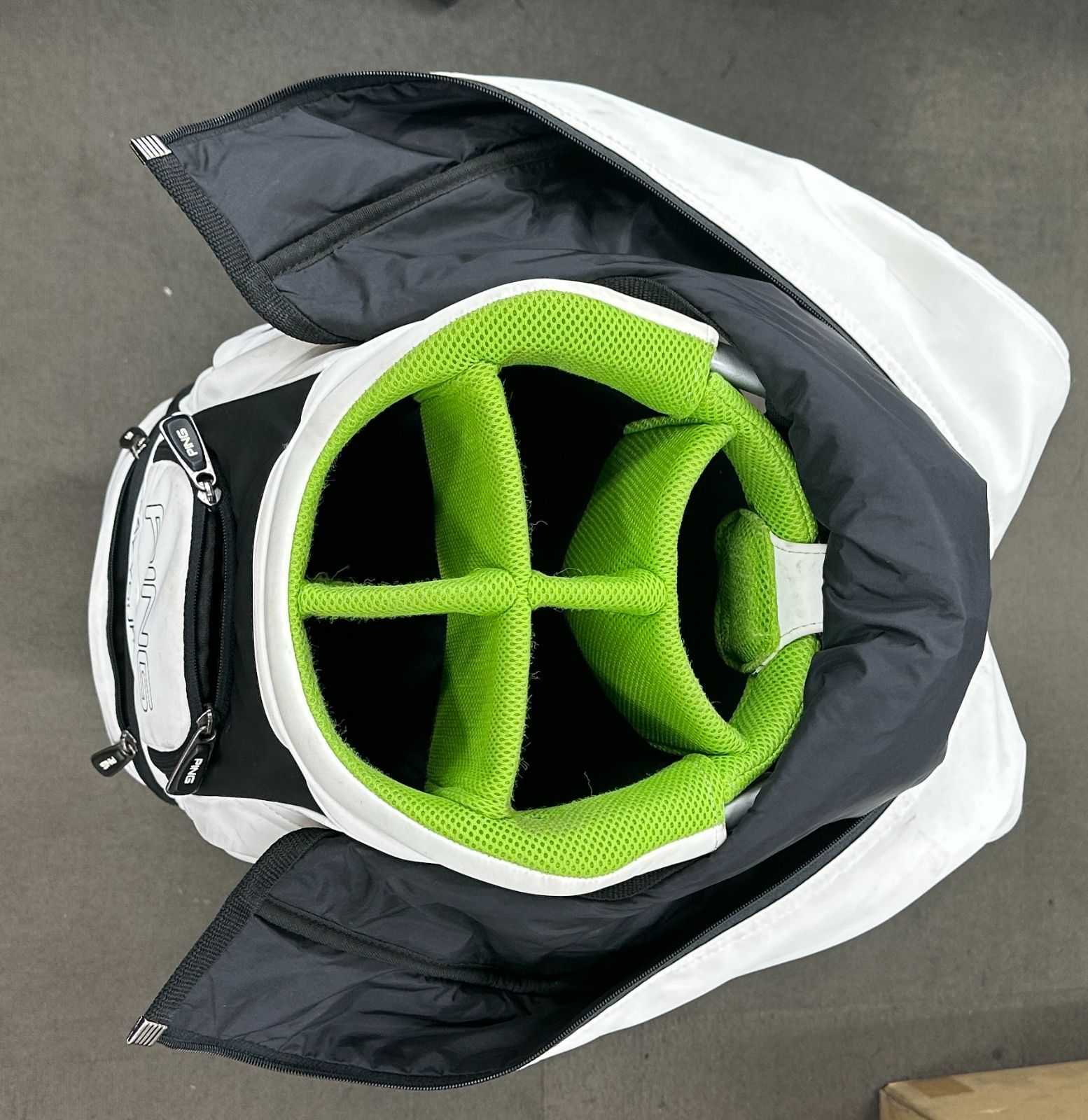 美品 PING GOLF CB-P191 キャディバッグ 青色9.5インチ PING ゴルフ