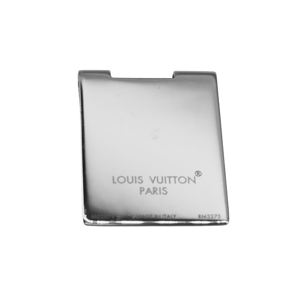 【中古】Louis Vuitton ルイヴィトン M02571 シルバー マネークリップ・モノグラムロウ シグネチャー LVイニシャル ロゴ フラワー スタイリッシュ シンプル メンズ レディース A2600292【無料ギフトラッピング承ります】 中古】Louis Vuitton ルイヴィトン M02571 シルバー マネークリップ