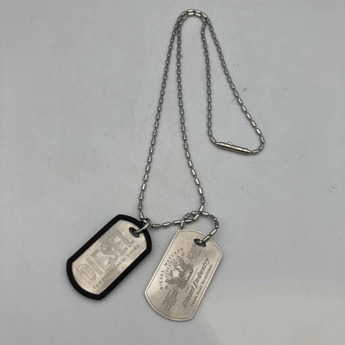 DIESEL ドックタグネックレス ディーゼル - メルカリ