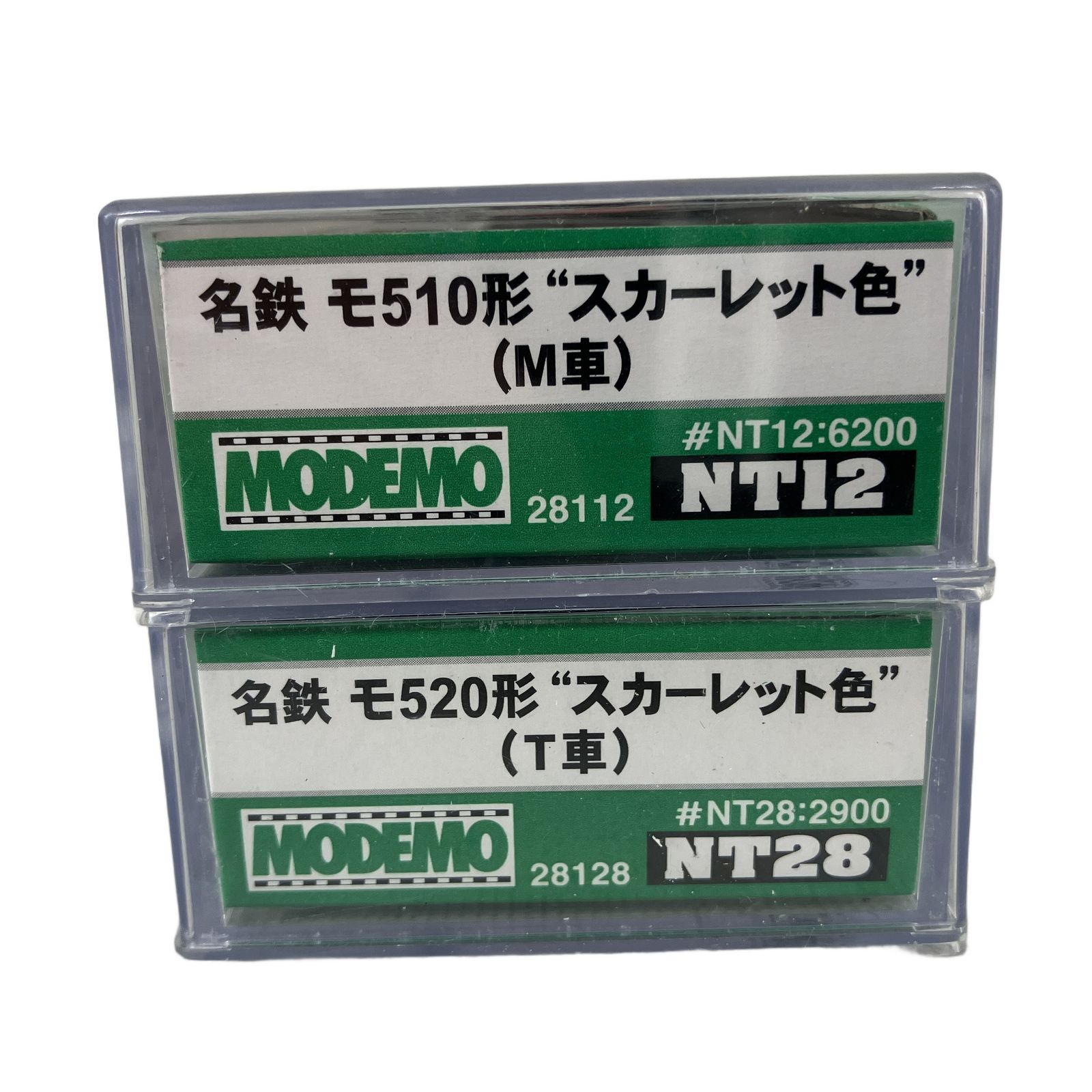 MODEMO NT 12 28 名鉄 モ510形 スカーレット色 M車 T車 2両セット 鉄道模型 N
