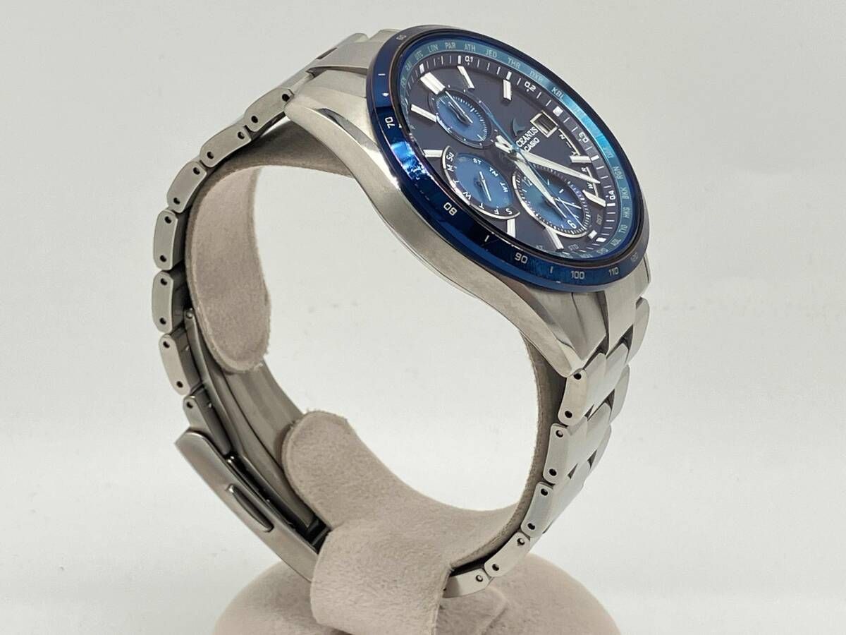 CASIO OCEANUS OCW-T2610F メンズ 電波ソーラー 文字盤ブルー アナログ