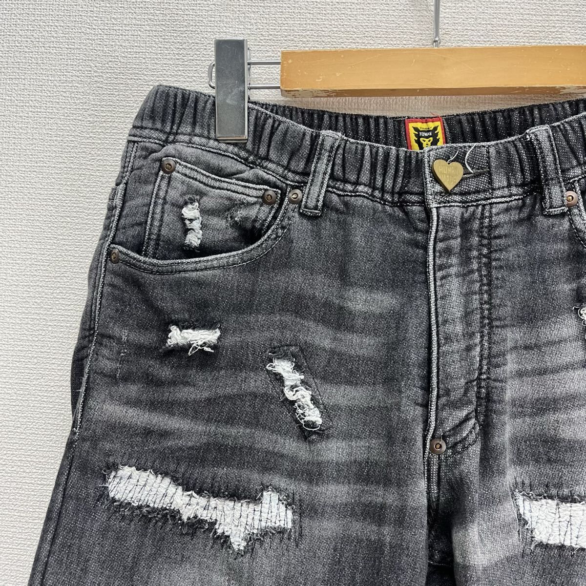 HUMAN MADE ヒューマンメイド ダメージ加工 クラッシュ加工 スウェット 