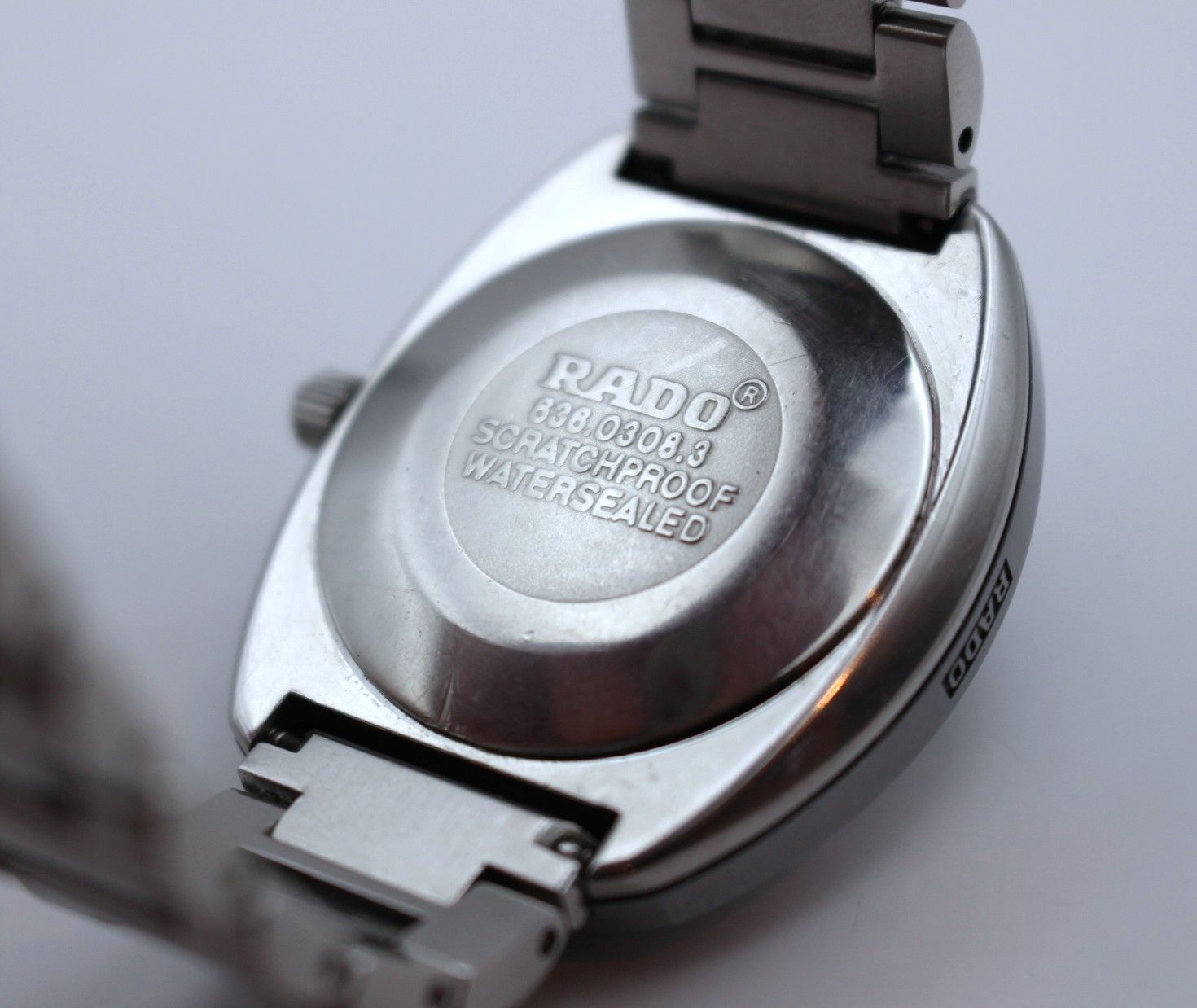  VRW 1534 時計 RADO ラドー 636 0308 3 ダイアスター NV文字盤 メンズ 自動巻き 腕時計 稼働品 カットソー 自動巻き時計 腕時計(アナログ)