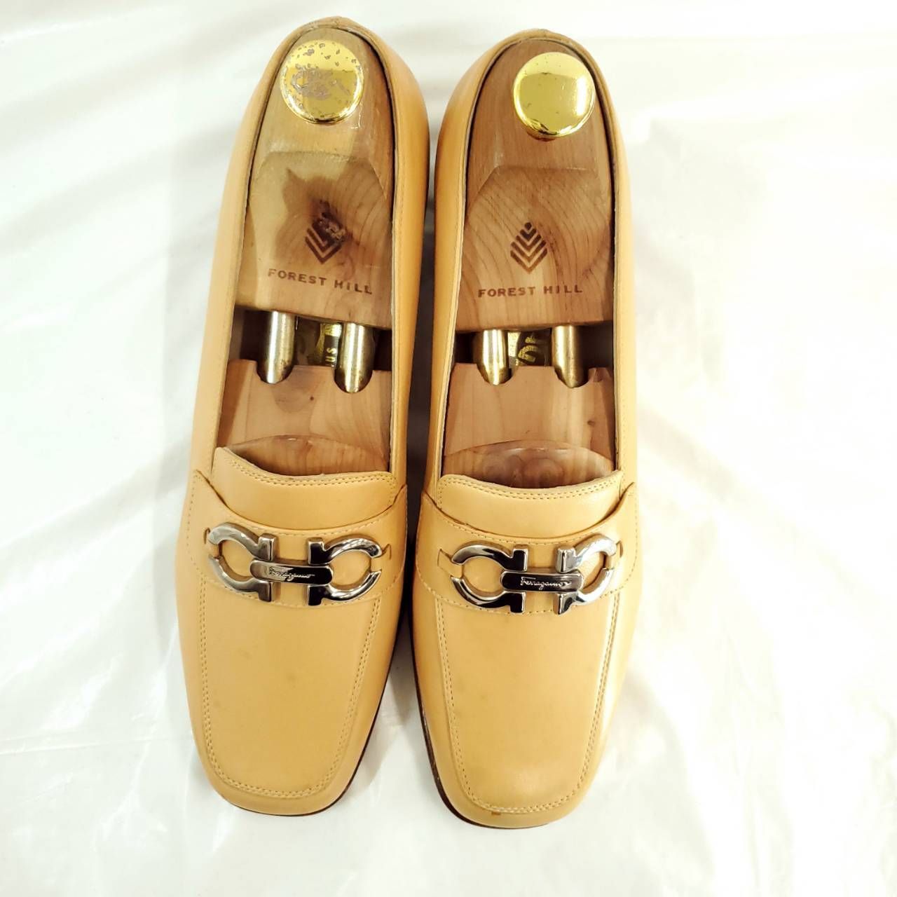 サルヴァトーレフェラガモ 新品 長期保管品 ダブルガンチーニ スクエア