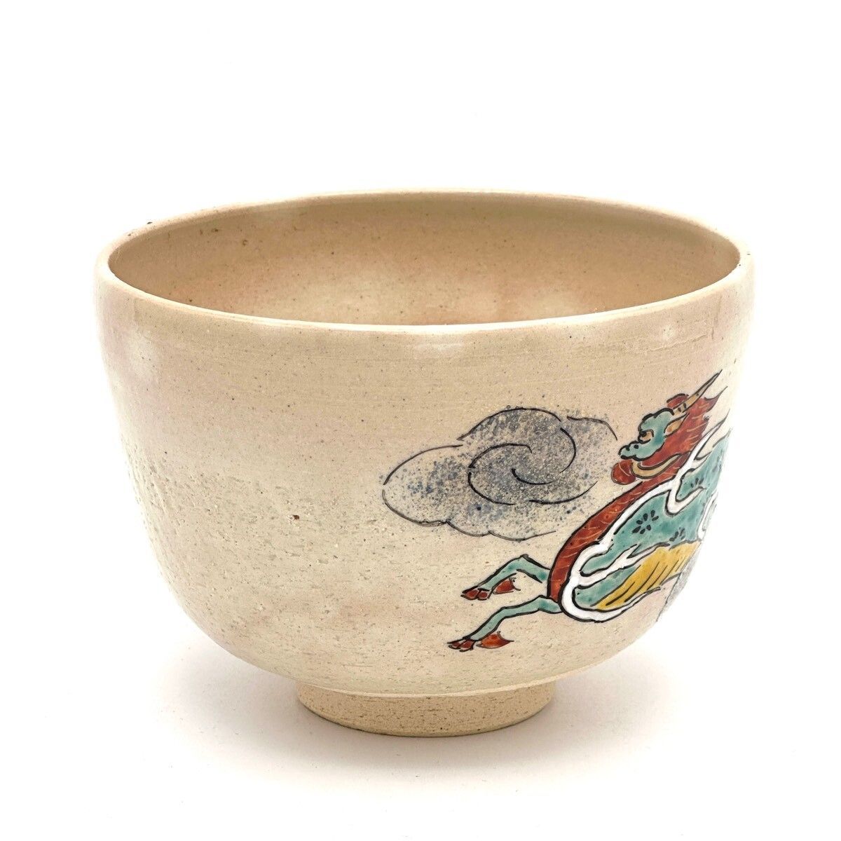八木海峰作 清水焼 手描き抹茶茶碗（麒麟） - メルカリ