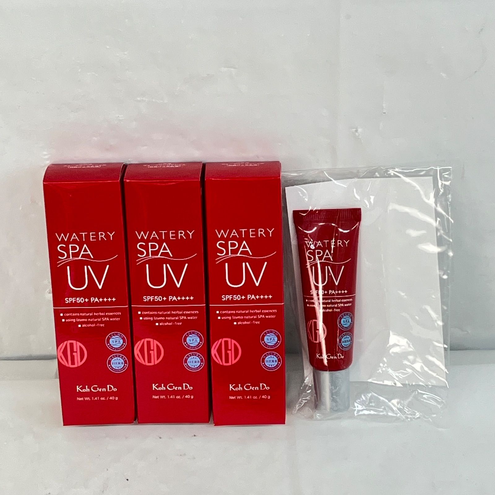 未使用品】4点 江原道 KohGenDo ウォータリーUVジェル 40g×3点 16g×1