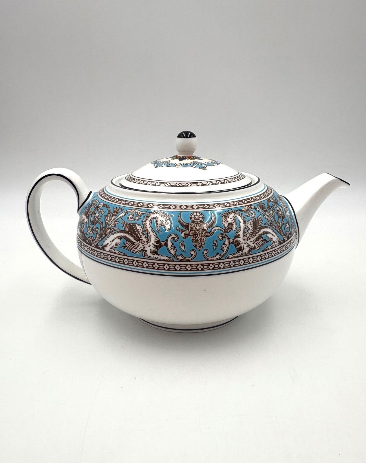  WEDGWOOD ウェッジウッド フロレンティーン ターコイズ ティーポット L ティーポット コーヒー ティーカップ