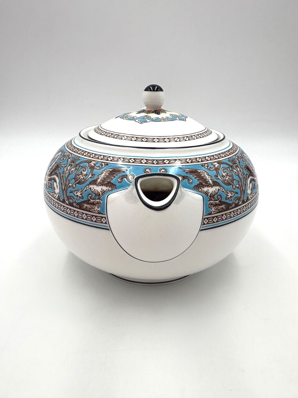 WEDGWOOD ウェッジウッド フロレンティーン ターコイズ ティーポット L
